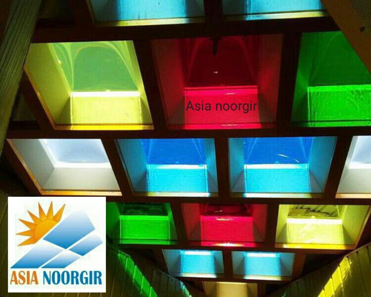 سقف کاذب پاسیو و حیاط خلوت با نورگیر حبابی 